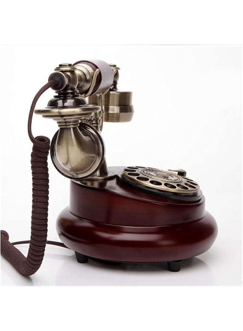 Organized Home Retro Vintage Antique Style Corded Rotary Dial Desk Telephone - Image 3